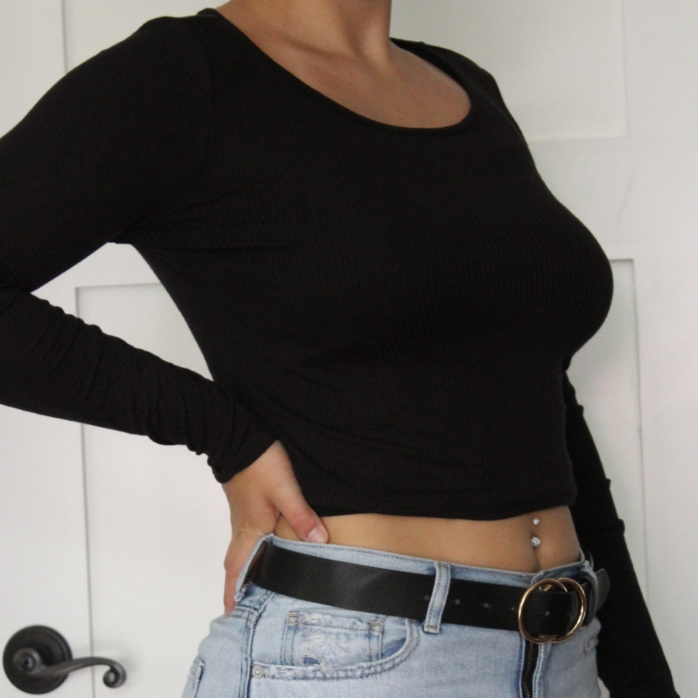 Black Crop Top